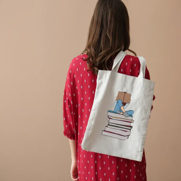 Tote Bags ( Reading Girl )